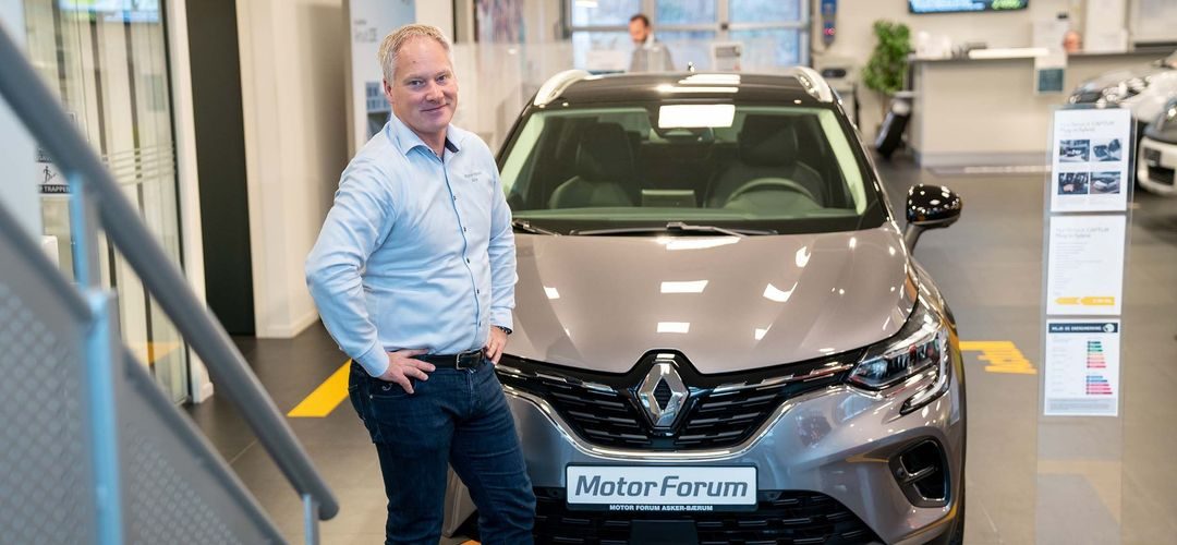 Are Lorentz, daglig leder hos Motor Forum på Billingstadsletta, har stor tro på at Capture vil bli en norsk salgsvinner.